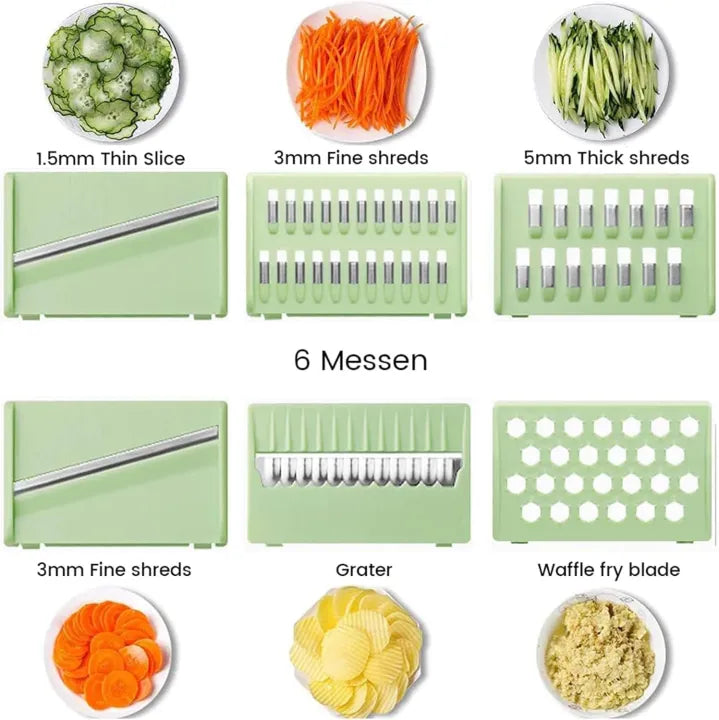 5 In 1 PP Multi-Function Vegetable Cutter Fruit Slicer