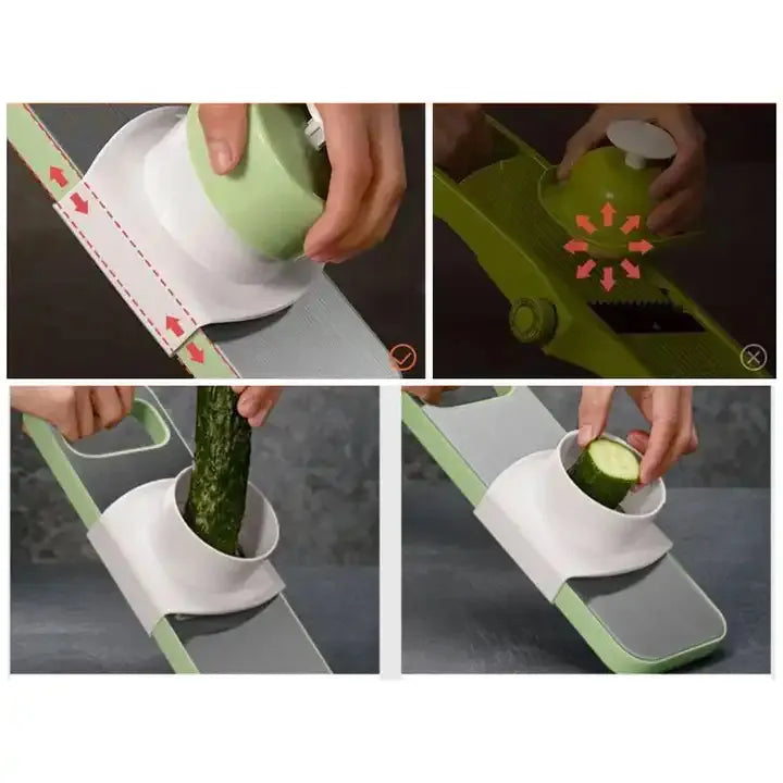 5 In 1 PP Multi-Function Vegetable Cutter Fruit Slicer
